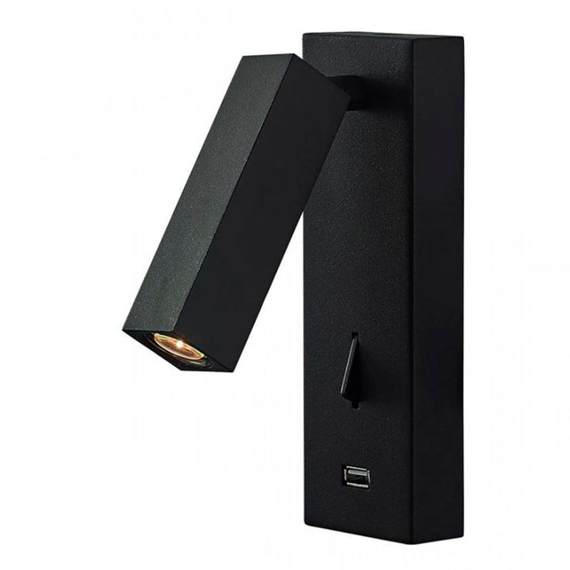 Бра Chelsom WALL LED DOCK Black USB Черный Бра Chelsom WALL LED DOCK Black USB Черный в Грозном | Loft Concept