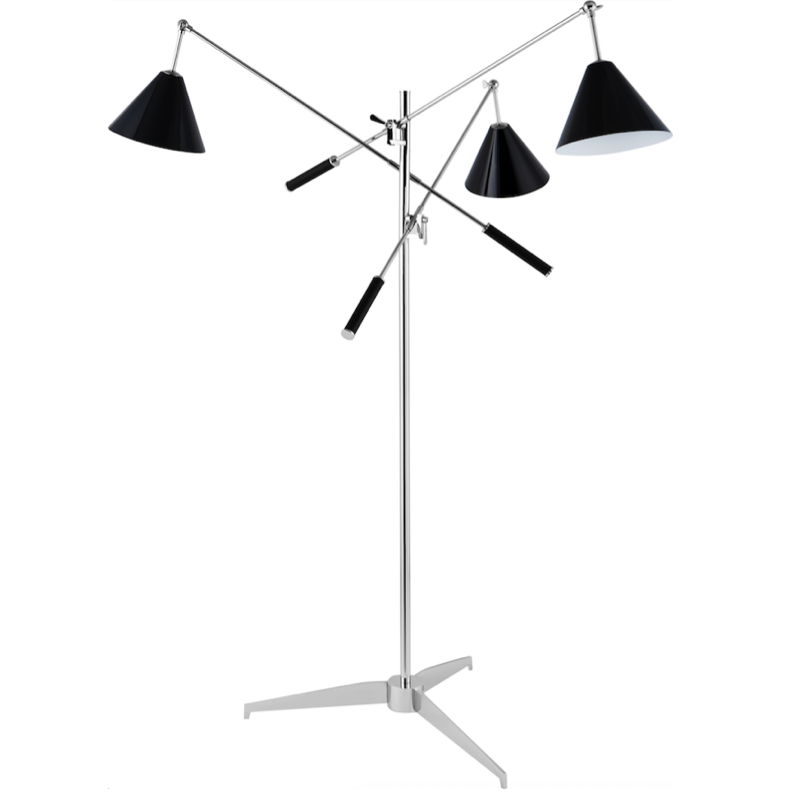 Торшер Stilnovo FLOR LAMP Черный Хром Торшер Stilnovo FLOR LAMP Черный Хром в Грозном | Loft Concept