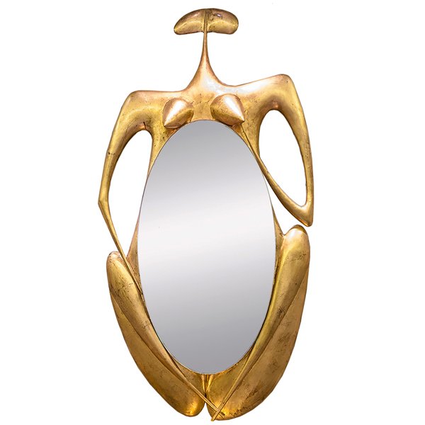 Дизайнерское зеркало Femme mirror Philippe Hiquily Золотой Дизайнерское зеркало Femme mirror Philippe Hiquily Золотой в Грозном | Loft Concept