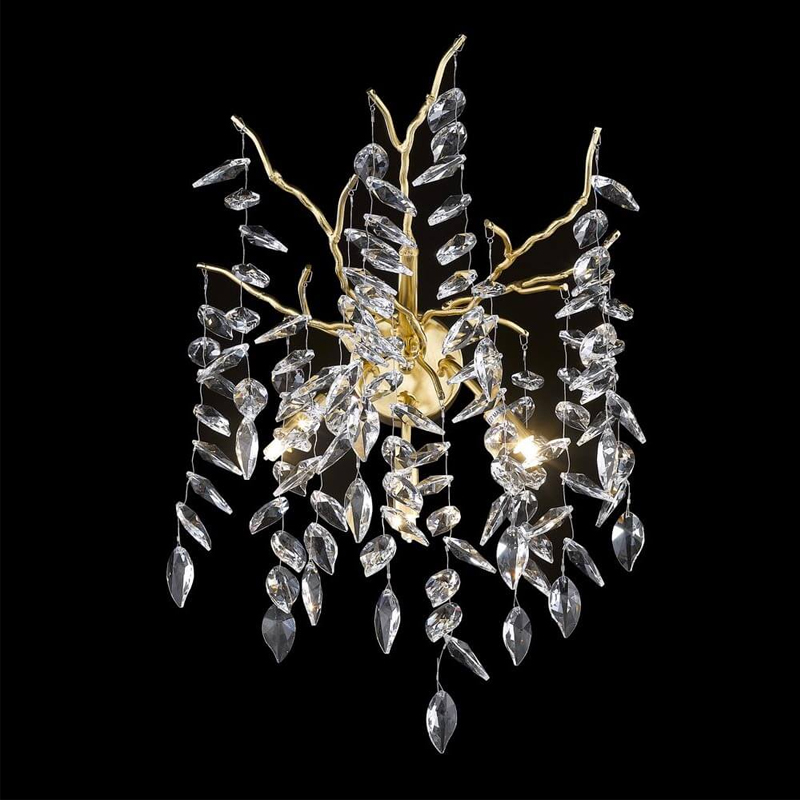 Бра Leaves Crystal Gold Золотой Бра Leaves Crystal Gold Золотой в Грозном | Loft Concept