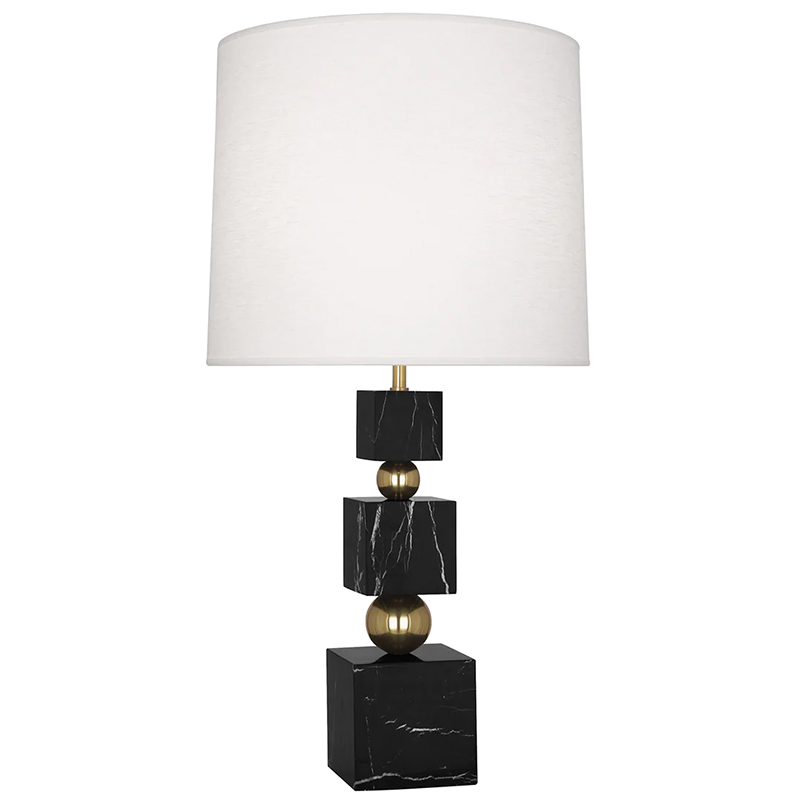 Настольная лампа Totem Table Lamp Black Marble Глянцевое золото Черный Мрамор Nero Белый Настольная лампа Totem Table Lamp Black Marble Глянцевое золото Черный Мрамор Nero Белый в Грозном | Loft Concept