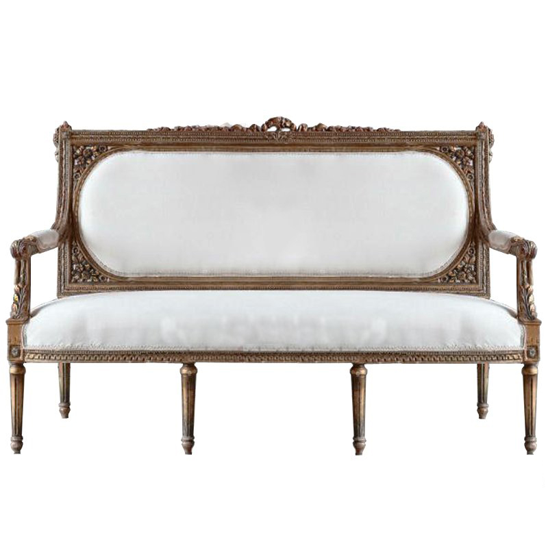Диван VERSAL Loveseat Sofa ivory ( слоновая кость ) Дерево Акация Диван VERSAL Loveseat Sofa ivory ( слоновая кость ) Дерево Акация в Грозном | Loft Concept