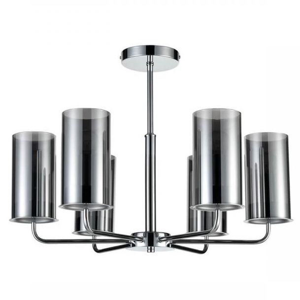 Люстра Honnor Chandelier chrome Хром Серый (Gray) Люстра Honnor Chandelier chrome Хром Серый (Gray) в Грозном | Loft Concept