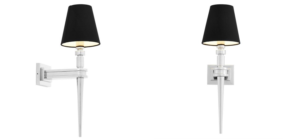 Бра Wall Lamp Waterloo Single Nickel Бра Wall Lamp Waterloo Single Nickel - Loft-Concept в Грозном
