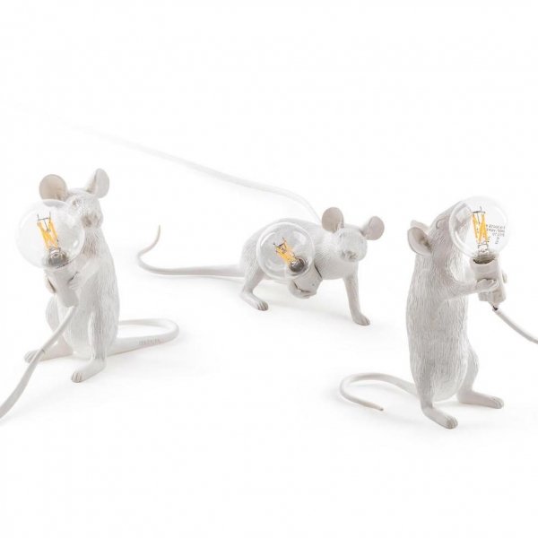 Настольная лампа Seletti Mouse Белый Настольная лампа Seletti Mouse Белый в Грозном | Loft Concept