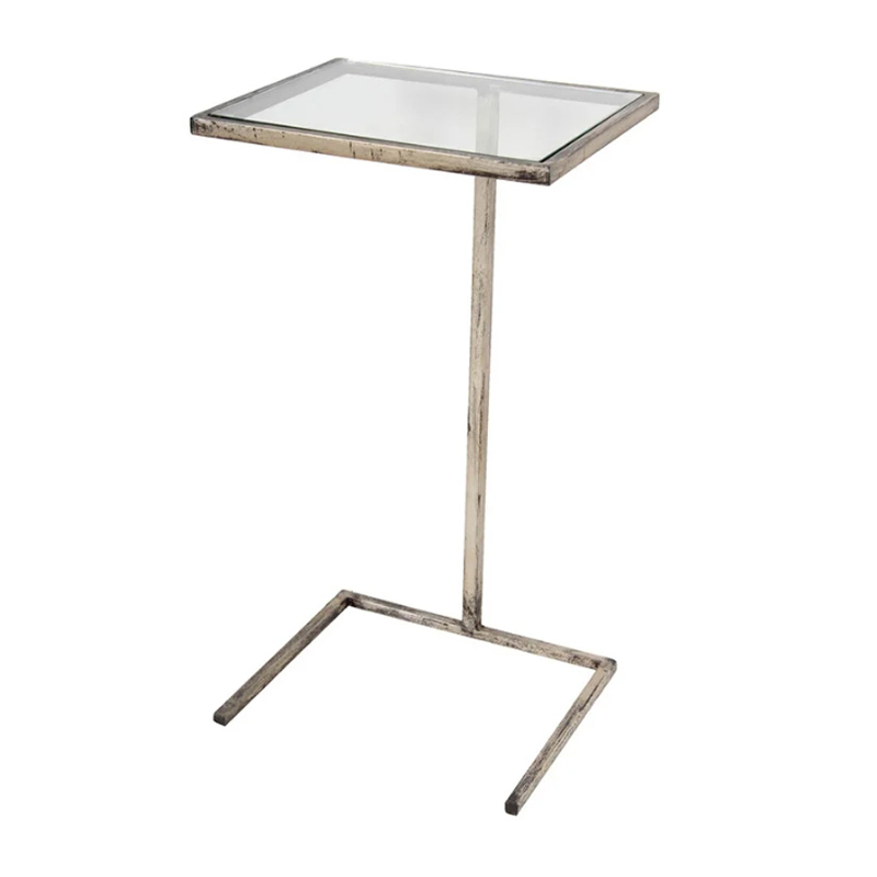 Приставной стол Side Table Прозрачный Хром Приставной стол Side Table Прозрачный Хром в Грозном | Loft Concept