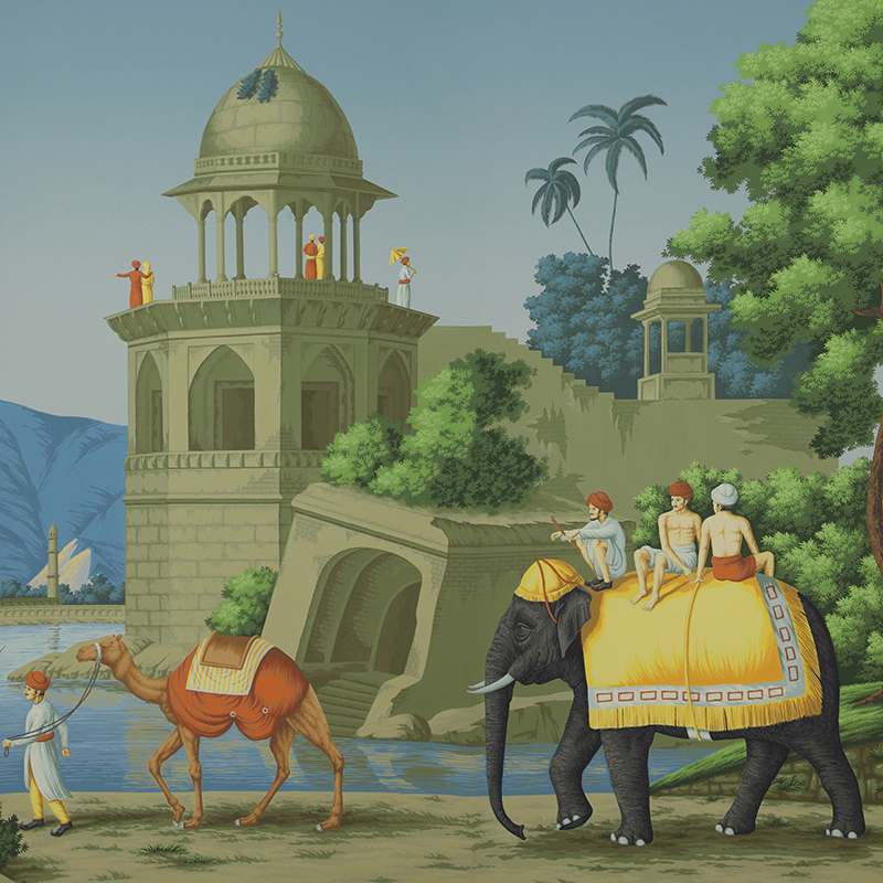 Обои ручная роспись Early Views of India Dufour on scenic paper Обои ручная роспись Early Views of India Dufour on scenic paper в Грозном | Loft Concept