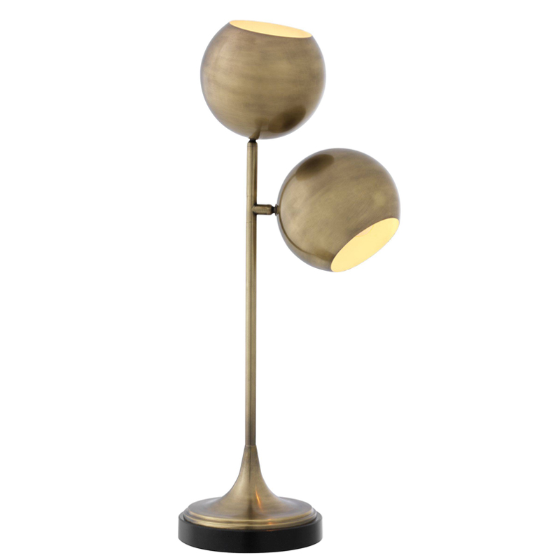 Настольная лампа Eichholtz Table Lamp Compton brass Латунь Античная полированная Черный Настольная лампа Eichholtz Table Lamp Compton brass Латунь Античная полированная Черный в Грозном | Loft Concept