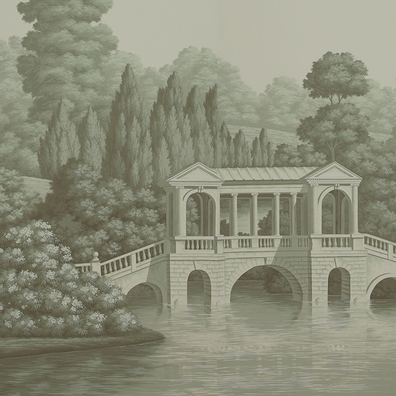 Обои ручная роспись English Landscape Crystal Grey on scenic paper Обои ручная роспись English Landscape Crystal Grey on scenic paper в Грозном | Loft Concept
