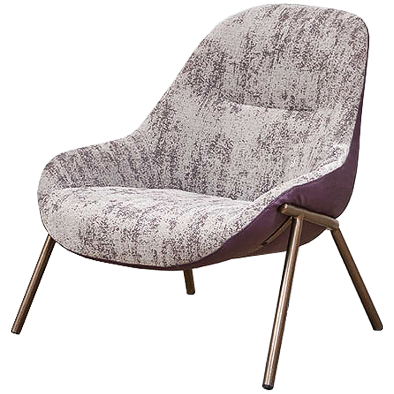 Кресло Nazario Chair Бронза Сиреневый Кресло Nazario Chair Бронза Сиреневый в Грозном | Loft Concept