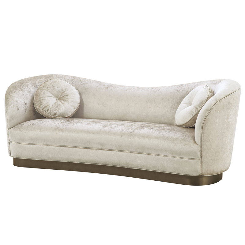 Диван Eichholtz Sofa Jackie Бежевый Бронза Диван Eichholtz Sofa Jackie Бежевый Бронза в Грозном | Loft Concept