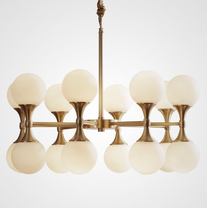 Люстра Hudson Valley Lighting Astoria Chandelier Белый Латунь Люстра Hudson Valley Lighting Astoria Chandelier Белый Латунь в Грозном | Loft Concept