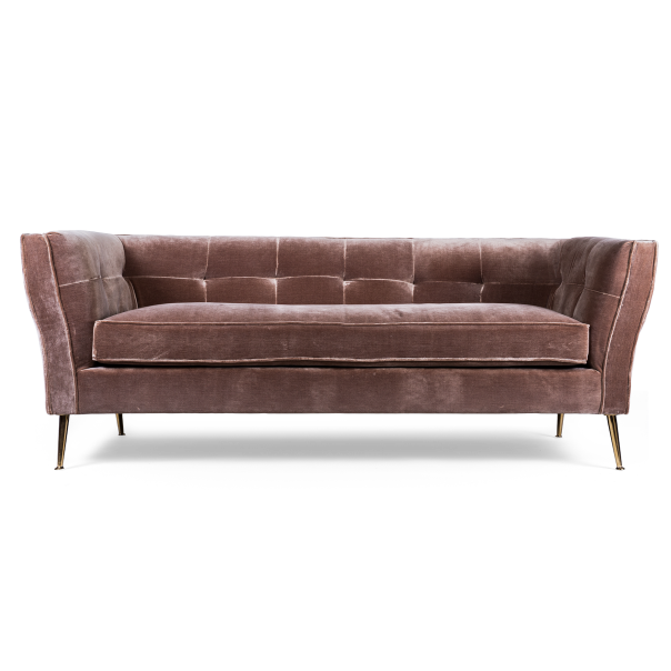 Диван трехместный Flatter brown Коричневый Диван трехместный Flatter brown Коричневый в Грозном | Loft Concept