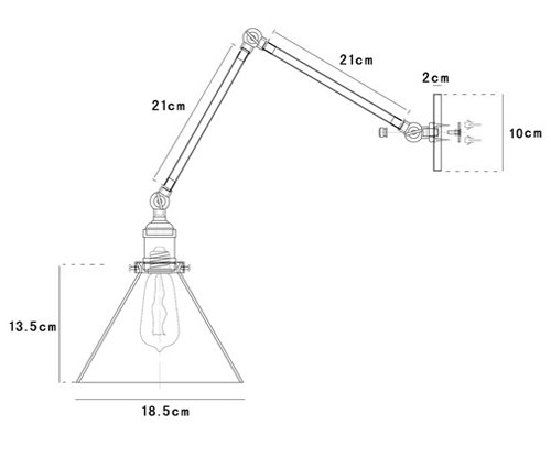 Бра Gloce Cone Shade Loft Industrial Red Бра Gloce Cone Shade Loft Industrial Red в Грозном