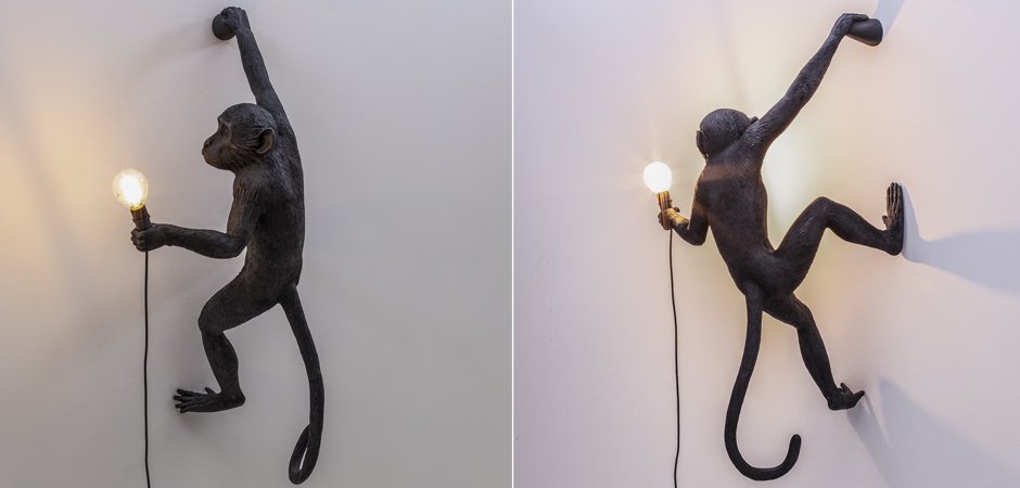Бра Seletti The Monkey Lamp Hanging Version Right Бра Seletti The Monkey Lamp Hanging Version Right - Loft-Concept в Грозном