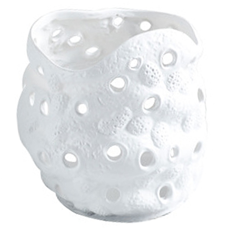 Ваза белая Rie White Vase S Белый Ваза белая Rie White Vase S Белый в Грозном | Loft Concept