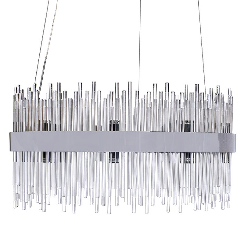 Люстра Nembus Chandelier 60 chrome Хром Прозрачный Люстра Nembus Chandelier 60 chrome Хром Прозрачный в Грозном | Loft Concept