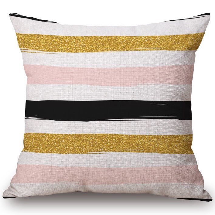 Декоративная подушка Pink & Black & Gold Декоративная подушка Pink & Black & Gold в Грозном | Loft Concept