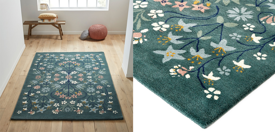 Ковер Floral Pattern 100% шерсть Ковер Floral Pattern 100% шерсть - Loft-Concept в Грозном
