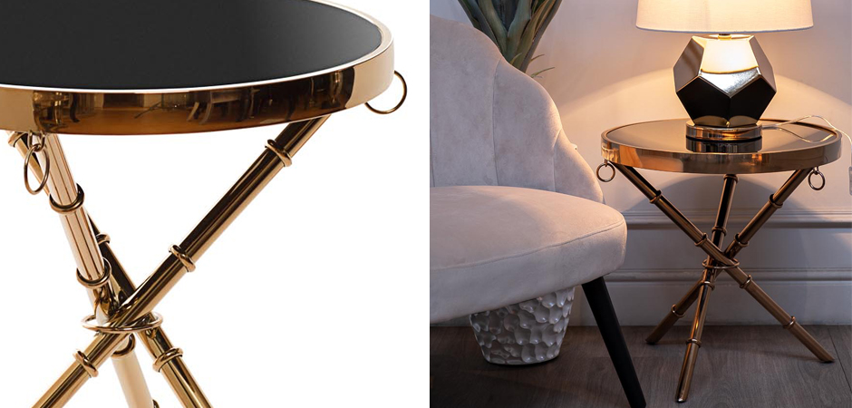 Стол Metal Bamboo Table pink gold Стол Metal Bamboo Table pink gold - Loft-Concept в Грозном
