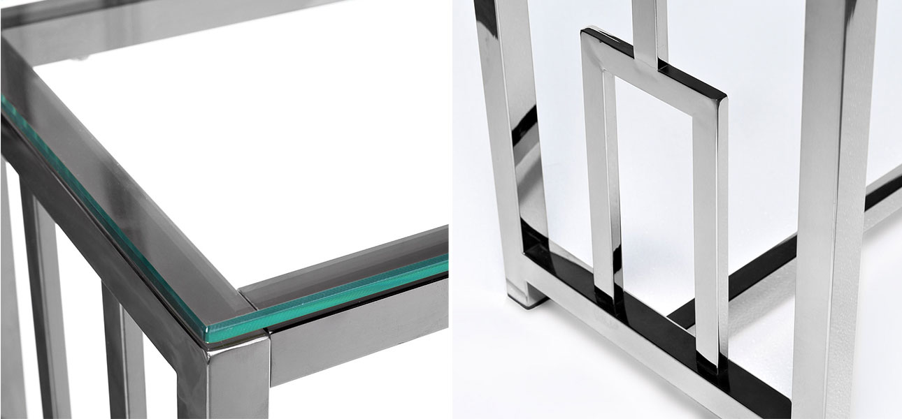 Стеклянная консоль Rikki - фото №1