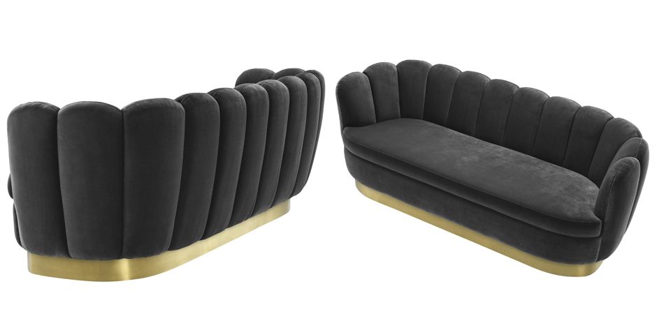 Диван Eichholtz Sofa Mirage dark grey Диван Eichholtz Sofa Mirage dark grey - Loft-Concept в Грозном