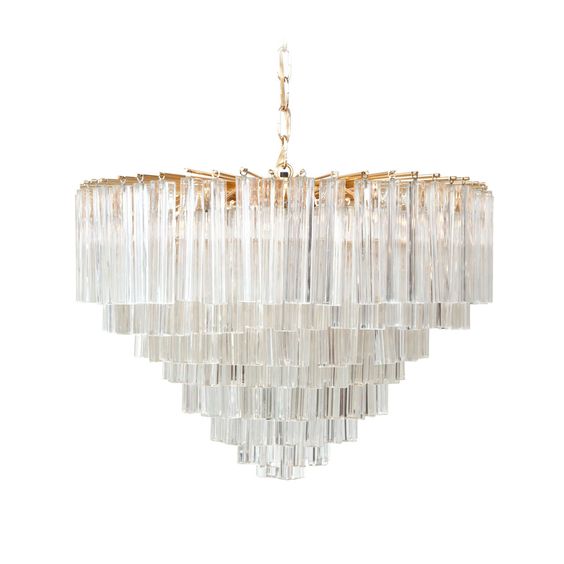 Люстра Chandelier Odeon Глянцевое золото Прозрачное Стекло Люстра Chandelier Odeon Глянцевое золото Прозрачное Стекло в Грозном | Loft Concept