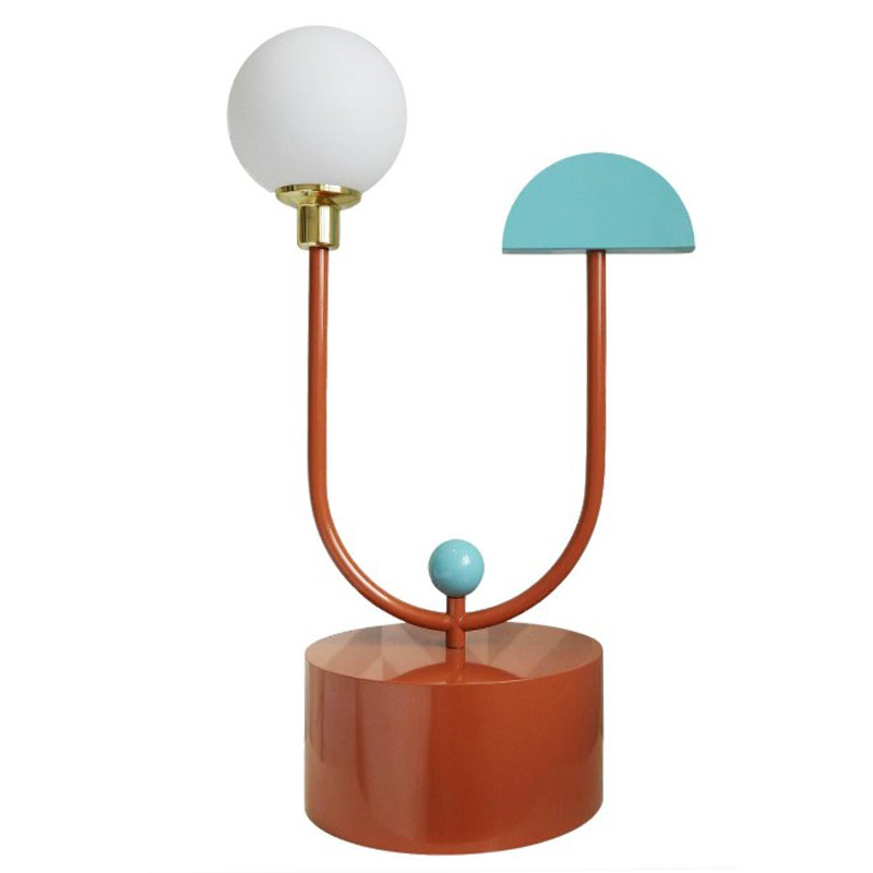 Дизайнерская Настольная Лампа Space Table Lamp by Dovain Studio Белый Коричневый Бирюзовый Дизайнерская Настольная Лампа Space Table Lamp by Dovain Studio Белый Коричневый Бирюзовый в Грозном | Loft Concept