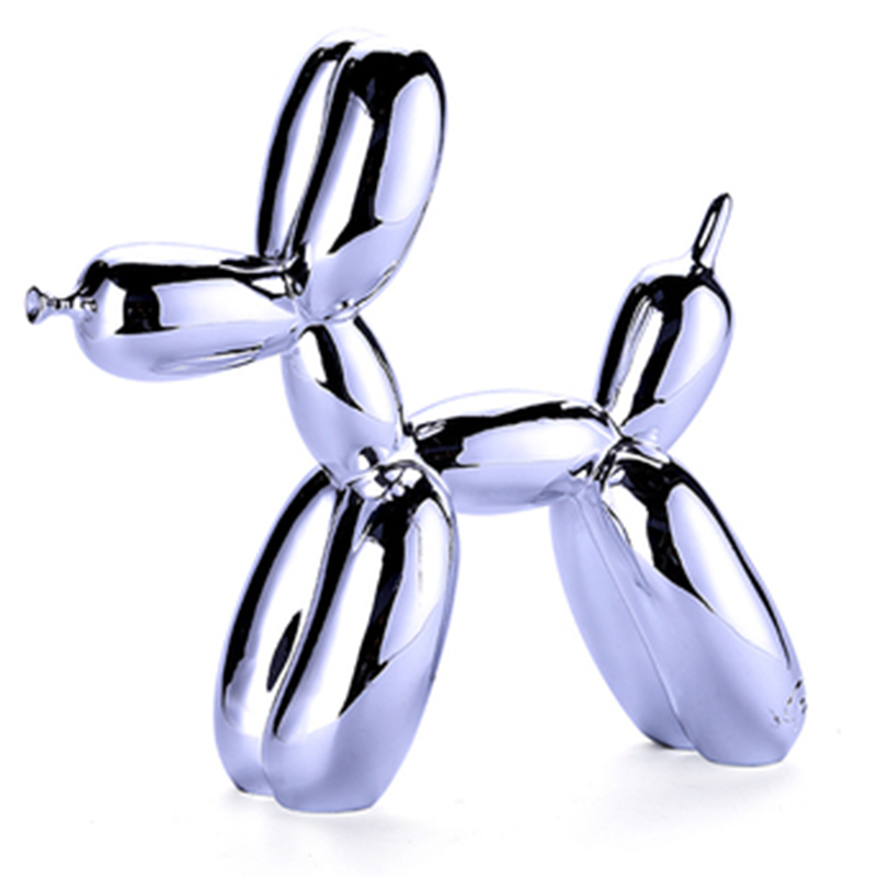 Статуэтка Jeff Koons Balloon Dog medium Silver Серебряный Статуэтка Jeff Koons Balloon Dog medium Silver Серебряный в Грозном | Loft Concept