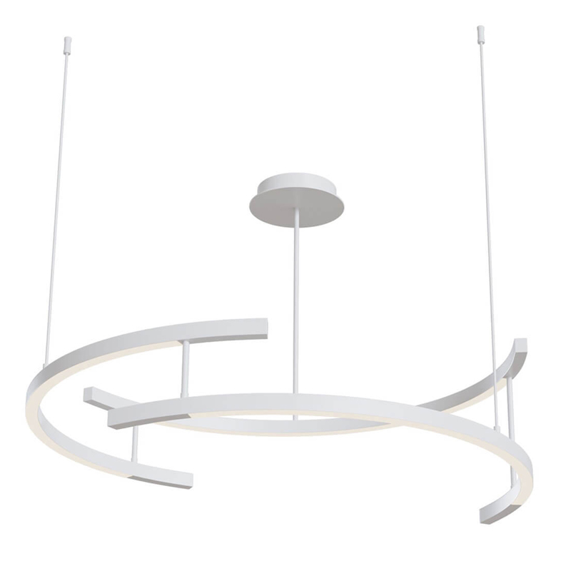 Люстра Smeragde Light Chandelier white arcs Белый Люстра Smeragde Light Chandelier white arcs Белый в Грозном | Loft Concept