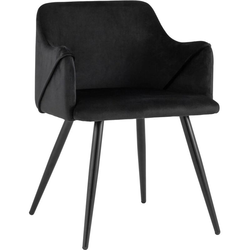 Стул Monarch Chair Черный Велюр Черный Стул Monarch Chair Черный Велюр Черный в Грозном | Loft Concept