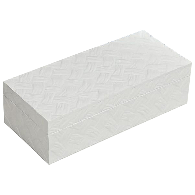 Шкатулка Weawing Wood White Box Белый Шкатулка Weawing Wood White Box Белый в Грозном | Loft Concept