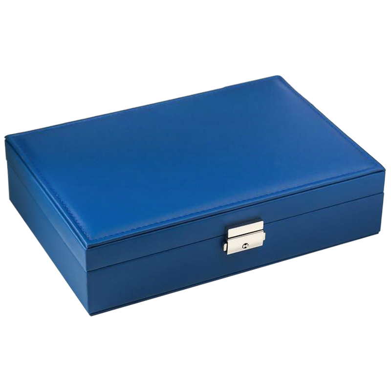 Шкатулка Mazarine Jewerly Organizer Box blue Синий Шкатулка Mazarine Jewerly Organizer Box blue Синий в Грозном | Loft Concept