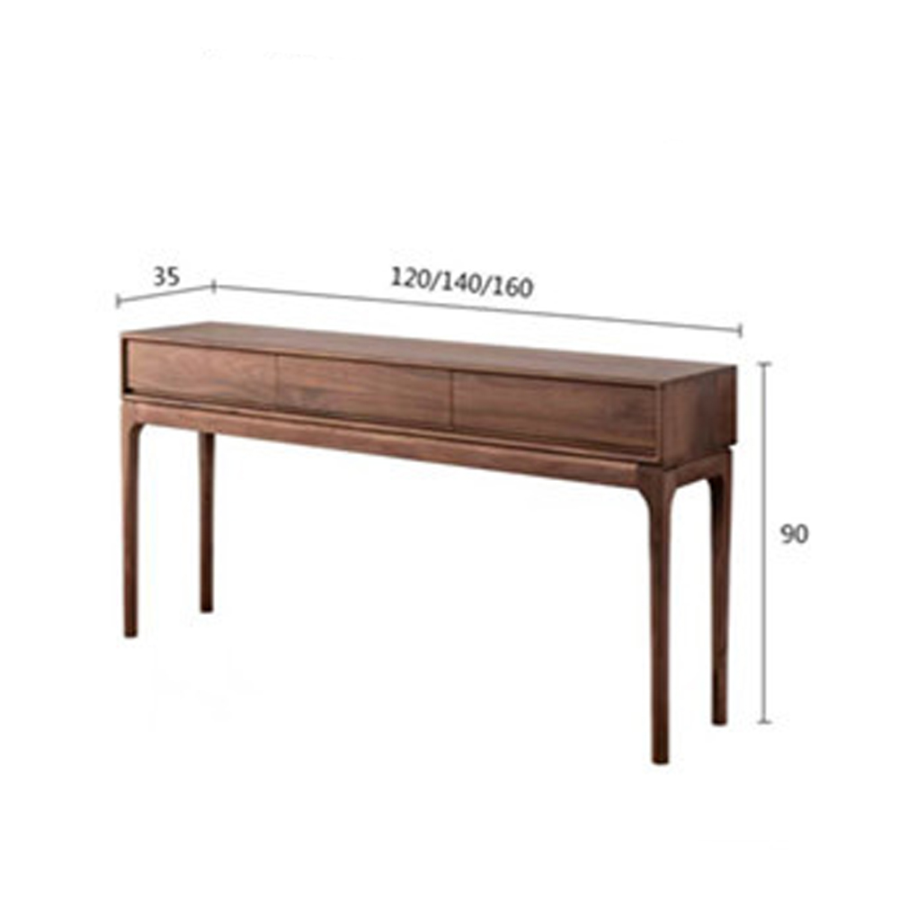 Консоль деревянная прямоугольная с 3-мя ящиками Moon Walnut Furniture Консоль деревянная прямоугольная с 3-мя ящиками Moon Walnut Furniture в Грозном