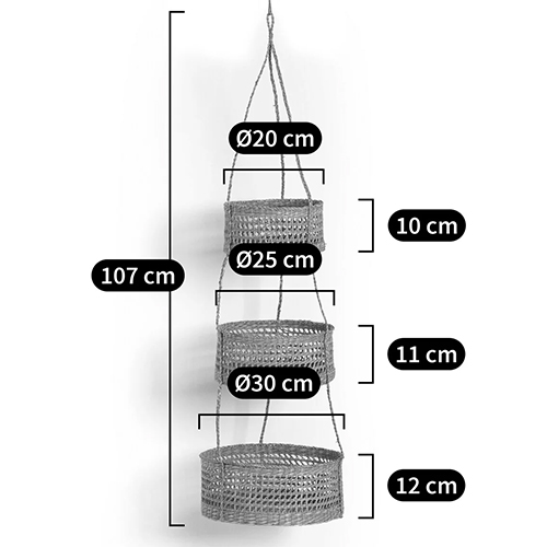 Подвесные плетеные корзины для цветов Musa Wicker Baskets Подвесные плетеные корзины для цветов Musa Wicker Baskets в Грозном
