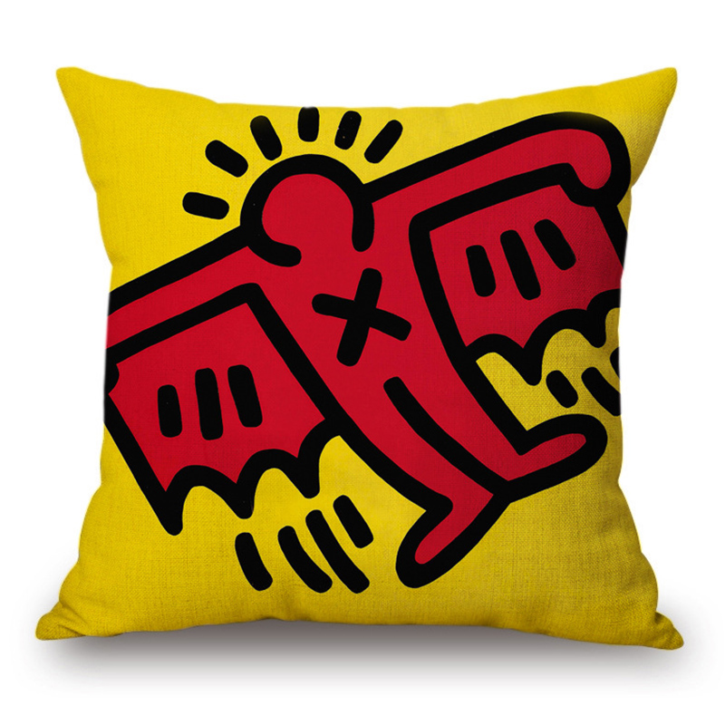 Подушка Keith Haring 18 Мульти Подушка Keith Haring 18 Мульти в Грозном | Loft Concept