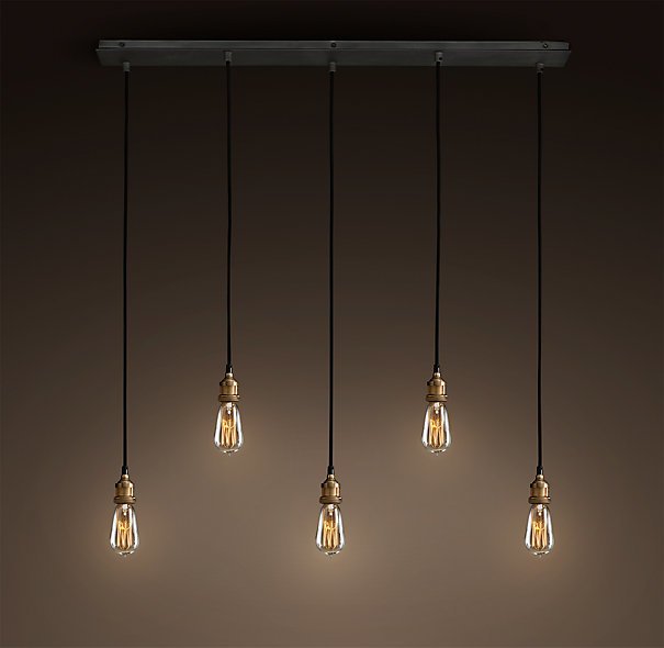 Подвесной светильник Loft Industrial Mono 5 Черный Подвесной светильник Loft Industrial Mono 5 Черный в Грозном | Loft Concept