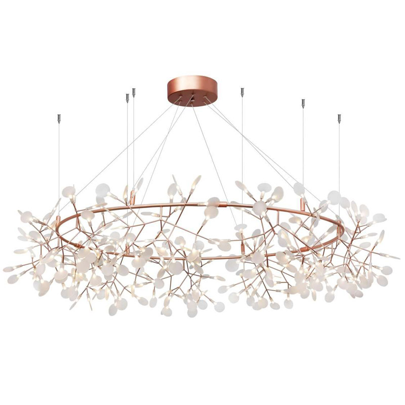 Люстра Heracleum rose gold 160 Розовое золото Белый Люстра Heracleum rose gold 160 Розовое золото Белый в Грозном | Loft Concept