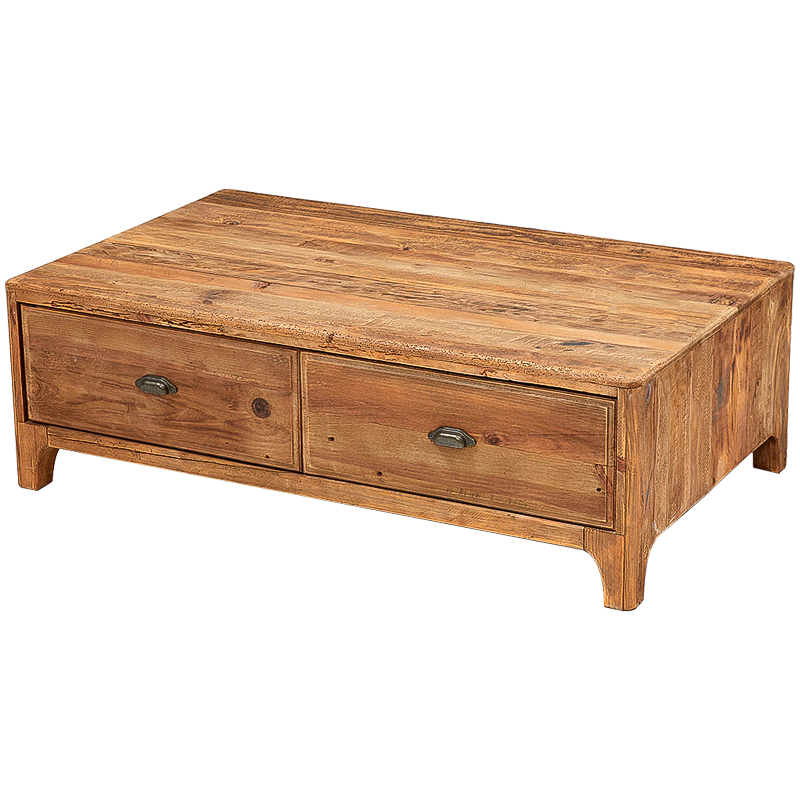 Кофейный стол из массива сосны с 4-мя ящиками Tegan Coffee Table Древесина Кофейный стол из массива сосны с 4-мя ящиками Tegan Coffee Table Древесина в Грозном | Loft Concept