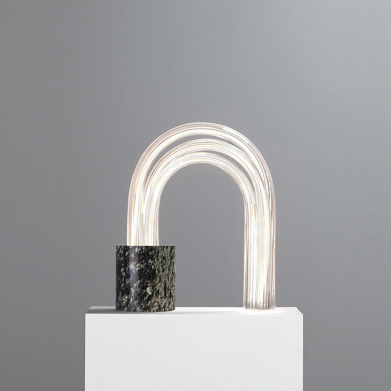 Настольная лампа Spring Lamp Черный Белый Настольная лампа Spring Lamp Черный Белый в Грозном | Loft Concept