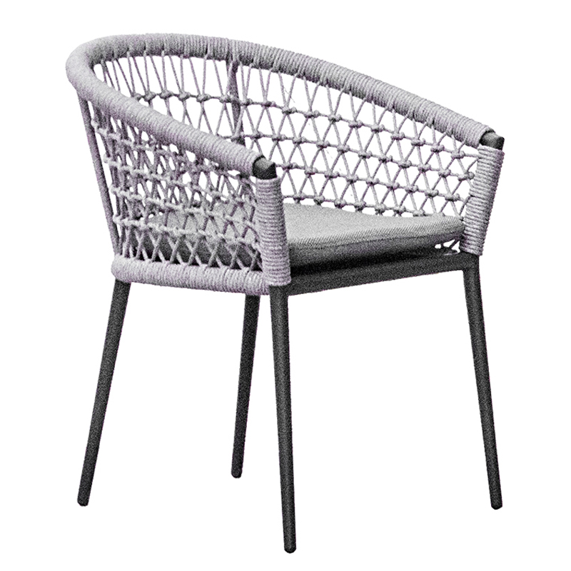 Стул Niels Outdoor Chair Серый Черный Стул Niels Outdoor Chair Серый Черный в Грозном | Loft Concept