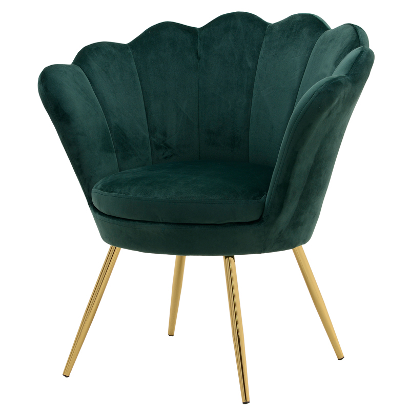 Кресло Jacinta Fan Emerald Изумрудный Золотой Кресло Jacinta Fan Emerald Изумрудный Золотой в Грозном | Loft Concept