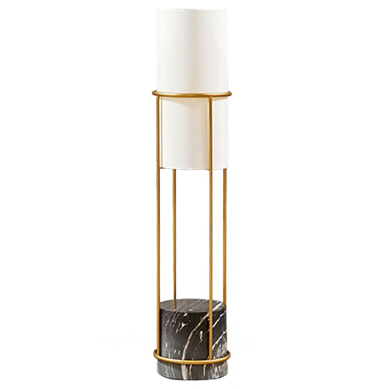 Напольная лампа Delfino Floor lamp Золотой Белый Черный Напольная лампа Delfino Floor lamp Золотой Белый Черный в Грозном | Loft Concept
