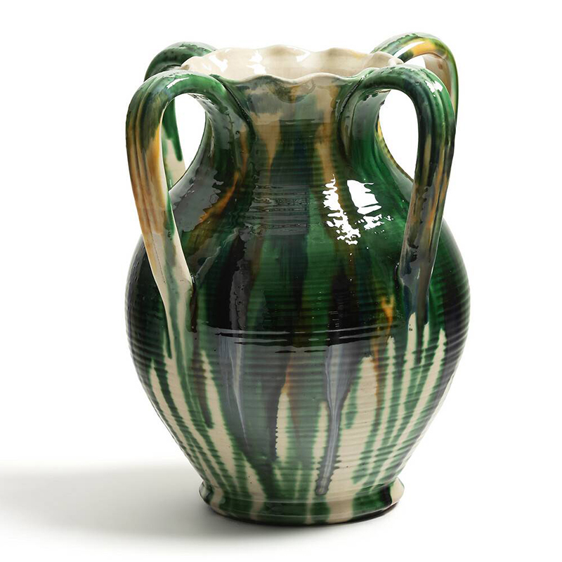Ваза Faience Vase III Белый Зеленый Желтый Синий Ваза Faience Vase III Белый Зеленый Желтый Синий в Грозном | Loft Concept