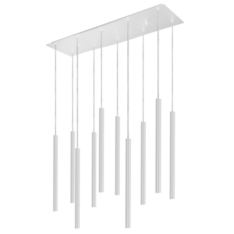 Светильник Trumpet Rectangle White 10 плафонов Белый в Грозном | Loft Concept 