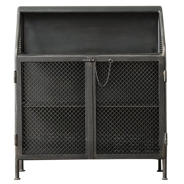 Бар металлический в стиле Лофт Vintage French Factory Bar Cart Черный Бар металлический в стиле Лофт Vintage French Factory Bar Cart Черный в Грозном | Loft Concept