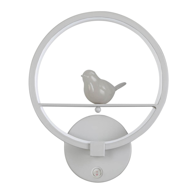 Бра Bird Ring Sconce white Белый Бра Bird Ring Sconce white Белый в Грозном | Loft Concept