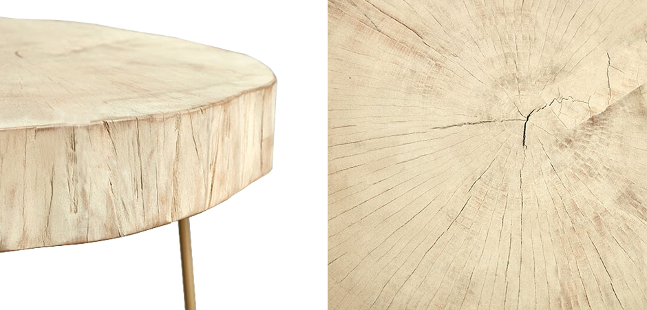 Комплект столиков Saw Cut Beige Wood Coffee Table Комплект столиков Saw Cut Beige Wood Coffee Table - Loft-Concept в Грозном