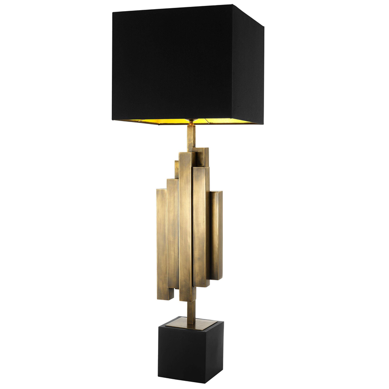 Настольная лампа Eichholtz Table Lamp Beau Rivage Черный Винтажная латунь Настольная лампа Eichholtz Table Lamp Beau Rivage Черный Винтажная латунь в Грозном | Loft Concept