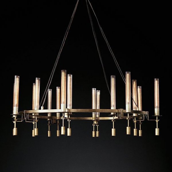 Люстра RH FONTANELLE Round Chandelier 16 Латунь Люстра RH FONTANELLE Round Chandelier 16 Латунь в Грозном | Loft Concept